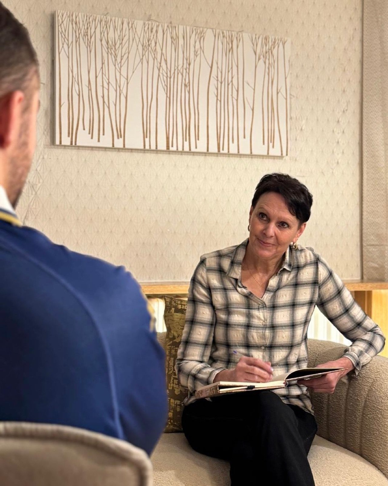 Pascale Renaud en séance de coaching